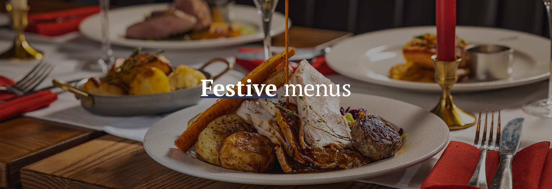 Christmas menu at The White Horse