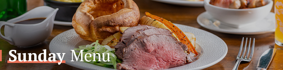 Sunday Menu at The White Horse